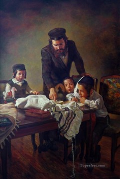150の主題の芸術作品 Painting - 少年たちにユダヤ人を教える